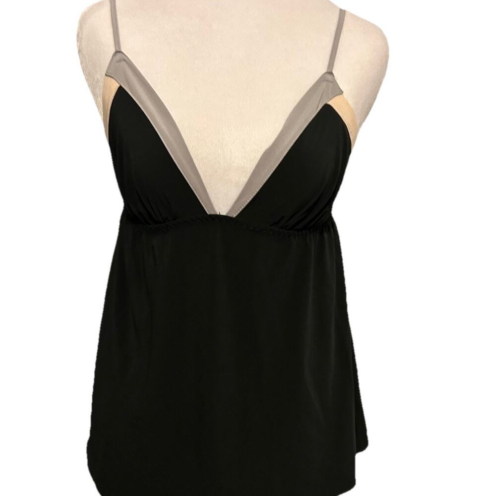VTG Y2K Victorias Secret Cami Babydoll Top Purple Black Sexy Party Whimsigoth M